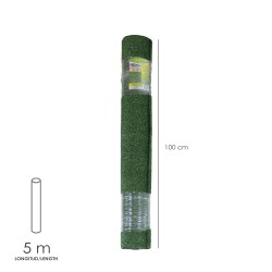 Cesped Artificial 7 mm. Rollo 1x5 metros. Césped Moqueta Para Interior y Exterior. Jardín, Terraza, Balcón. Uso Domestico