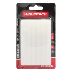 Barras De Pegamento Caliente Ø 11,2 mm. Blister 12 Unidades. Barras Silicona, Pegamento Pistola Termofusible, Silicona Pistola