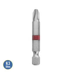 Puntas Largas Destornillador Phillips N 3 (2 Piezas). Acero S2 al Cromo Vanadio. Puntas Hexagonales, Destorpuntas,
