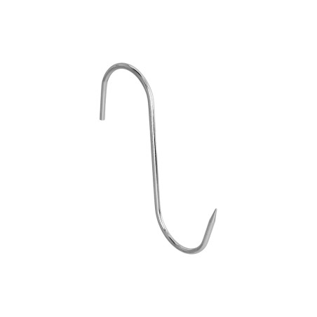 Gancho Carnicero Inoxidable N 3 de 140 x 5 mm. gancho para productos carnicos.
