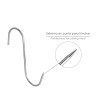 Gancho Carnicero Inoxidable N 3 de 140 x 5 mm. gancho para productos carnicos.