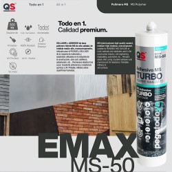 Adhesivo Emax Ms-55 Agarre Instantáneo Turbo Blanco 290 ml.