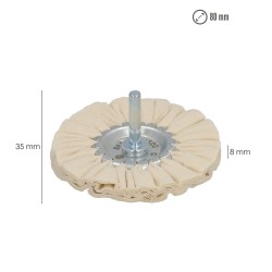 Disco Pulidor De Tela Para Taladro Ø 80mm.