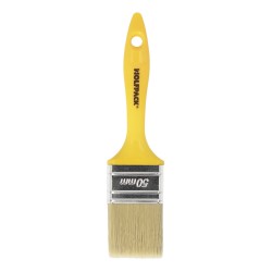 Paletina Profesional Cerda Blanca Ancho 50 mm. Cerdas Naturales Mango Plastico Ergonomico, Brocha Pintor, Pincel Pintura