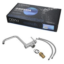 Monomando Fregadero Caño Alto Abatible. Grifo 360. Chorro Aireado, Grifo Cocina, Grifo Alto, Grifo Fregadero