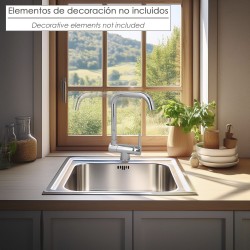 Monomando Fregadero Caño Alto Abatible. Grifo 360. Chorro Aireado, Grifo Cocina, Grifo Alto, Grifo Fregadero