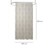 Cortina Ducha Formas Geometricas Beige 180x200 cm. Impermeable