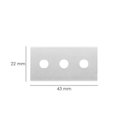 Hoja Rectangular Rascavidrios Domestico ( 5 piezas)