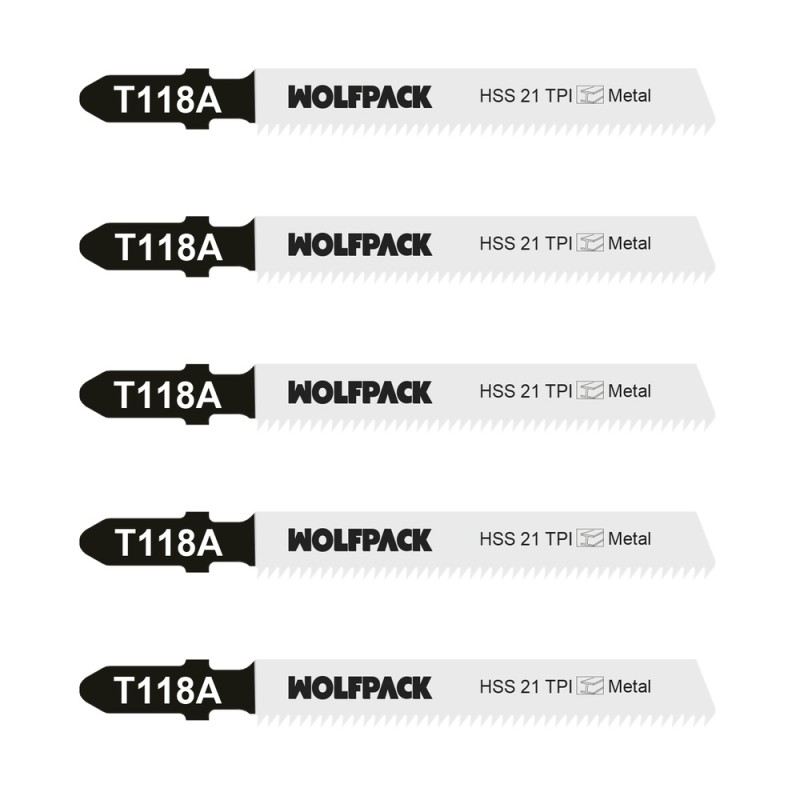 Hoja Sierra Calar Metal Fino 5 Piezas HSS 21 TPI