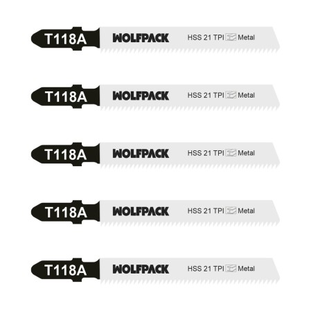 Hoja Sierra Calar Metal Fino 5 Piezas HSS 21 TPI