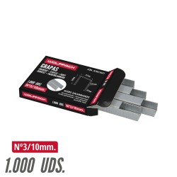 Grapas Para Clavadora Electrica N 3 10x11,4 mm. Caja 1.000 Piezas. Grapas Tipo 53. Grapas Grapadora,