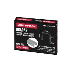 Grapas Para Clavadora Electrica N 3 10x11,4 mm. Caja 1.000 Piezas. Grapas Tipo 53. Grapas Grapadora,