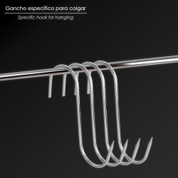 Gancho Carnicero Inoxidable N 5 de 180 x 5 mm.