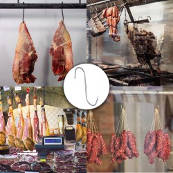 Gancho Carnicero Inoxidable N 5 de 180 x 5 mm.