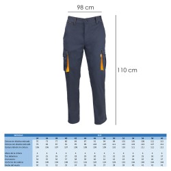 Pantalon Trabajo Talla 50 Azul Oscuro Spandex