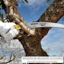 Serrucho Podar Curvo Mango TPR JD 330 mm.