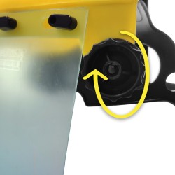 Protector Facial Con Arnes Ajustable Pantalla Policarbonato 390x200 mm. visera Seguridad, Anti Impactos, Casco Desbrozadora