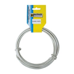 Alambre Plastificado (Rollo 10 Metros) Blanco N 16 / 2.7 mm.