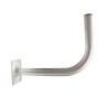 Soporte pared en L (para antenas hasta 65cm), grosor 1,2mm, diámetro 30mm,330mm separación, placa de 90x90mm