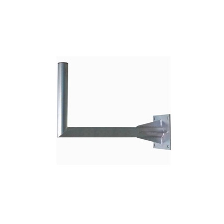 Soporte pared en L (antenas hasta 150cms), Diámetro 76mm, 800mm separación, placa 250x250mm, REFORZADO