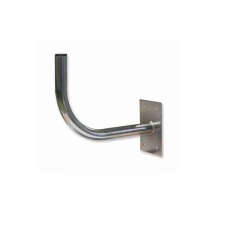 Soporte pared en L (antenas hasta 120cms), Diámetro 40mm, 430mm separación, placa 120x200mm