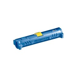 Pelacables para cable coaxial tipo tubular, con 2 cuchillas para cables de diferentes tamaños. Color azul