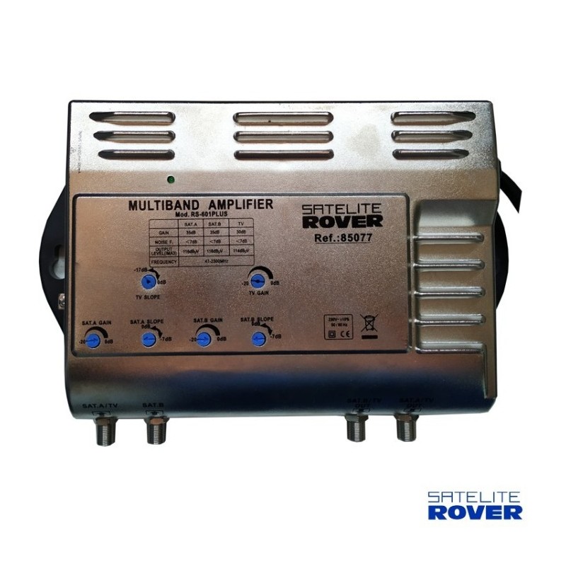 Amplificador línea/bombeo (ICT), 2 Entradas / 2 salidas,, 32/40db, 114/116 dBuV