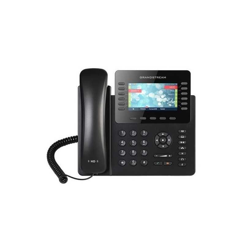 Teléfono IP de 6 líneas SIP. TFT LCD color, bluetooth, Puerto Gigabit. Grandstream