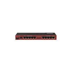 Routerboard SIN WIFI, 600Mhz, 128MB RAM, x5 Gb, x5 10/100 y x1 SFP. Level 5