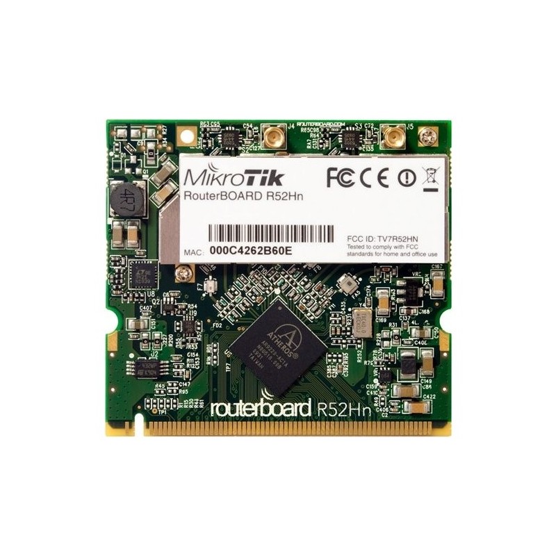 Tarjeta wireless MiniPCI, 2,4/5Ghz, High Power, 25dBm (316mW)