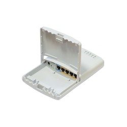 Routerboard de EXTERIOR SIN WIFI, 650MHz, 64MB RAM y x5 puertos 10/100 POE. Level 4