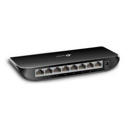 Switch de 8 puertos GIGABIT, Carcasa PVC, Sobremesa y pared