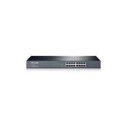 Switch de 16 puertos Gigabit, carcasa de metal. Rack