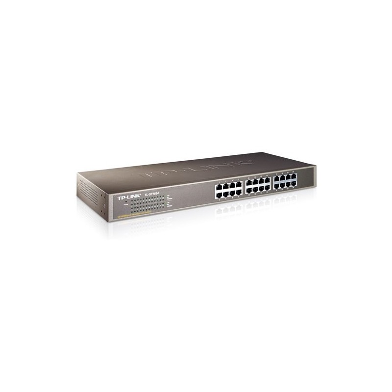 Switch de 24 puertos Gigabit, para Rack 19", carcasa de metal