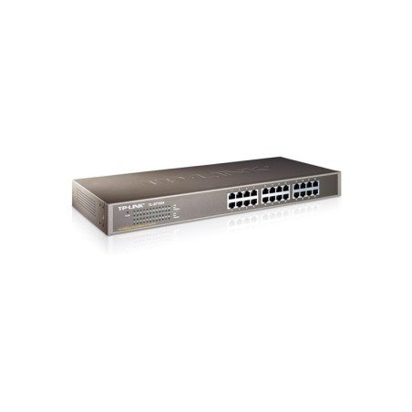 Switch de 24 puertos Gigabit, para Rack 19", carcasa de metal