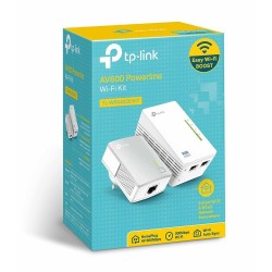 Kit PLC WIFI 2.4Ghz: x1 TL-WPA4220 (x2 10/100, WIFI 300mbps), x1 TL-PA4010 (x1 10/100). Cobertura 300 metros
