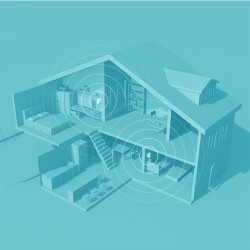 Kit PLC WIFI 2.4Ghz: x1 TL-WPA4220 (x2 10/100, WIFI 300mbps), x1 TL-PA4010 (x1 10/100). Cobertura 300 metros