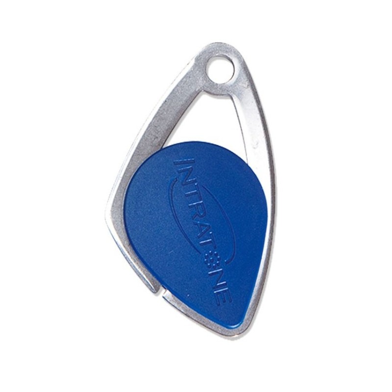 Llavero metálico mifare para sistema de control de accesos Intratone color azul