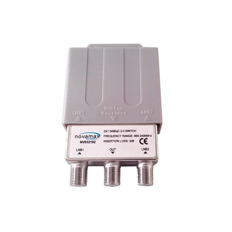 Conmutador DiSEqC 2 entradas. Exterior