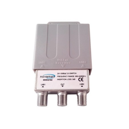 Conmutador DiSEqC 2 entradas. Exterior