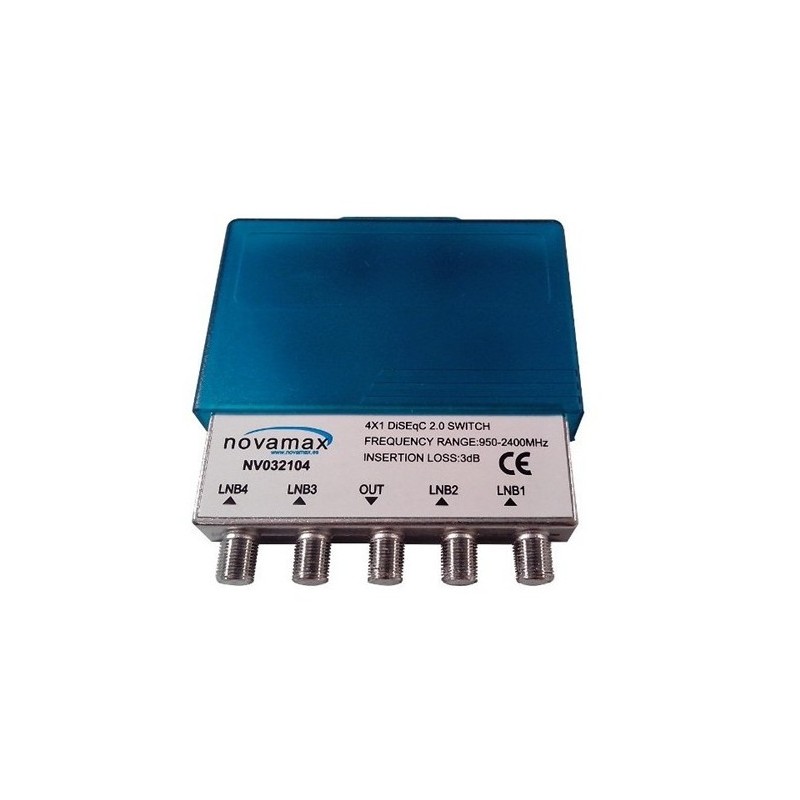 Conmutador DiSEqC 4 entradas. Exterior