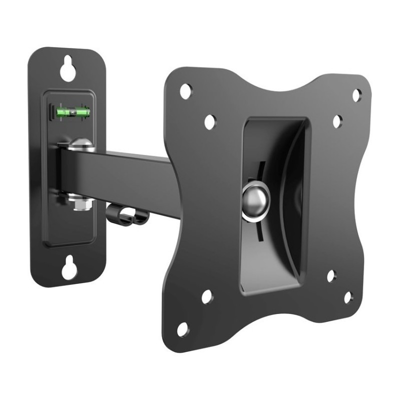 Soporte TV de pared 10-23", hasta 15kg, Giro 90, distancia pared 67-365mm