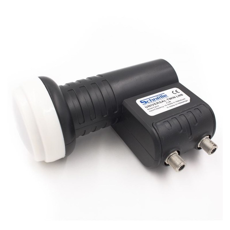 Lnb Twin para dos receptores, 65dB, 0.1dB ruido.