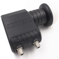 Lnb Twin para dos receptores, 65dB, 0.1dB ruido.