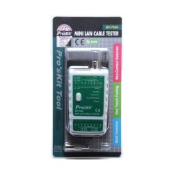 Mini tester de redes RJ/BNC CAT5/6 con LEDS, hasta 300mts