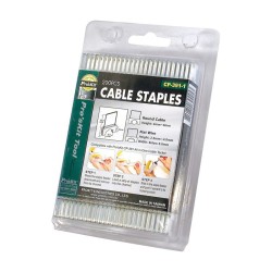 Grapas especiales para grapadora Proskit HRV6002 , que evitan cortar el cable. 16x10,3x7mm. Caja 200 unidades