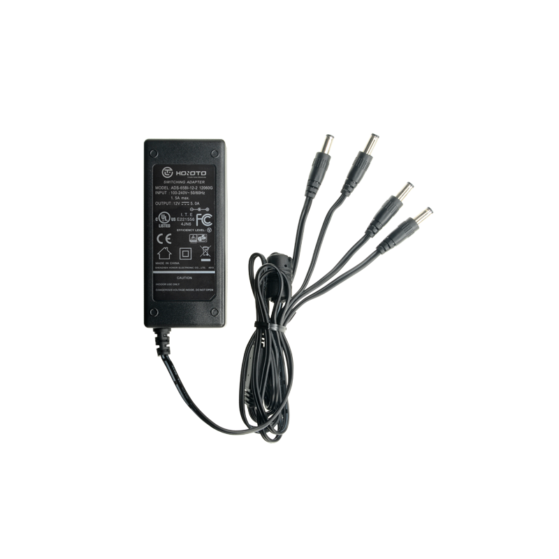 Fuente de alimentación 12V/5A. 4 salidas