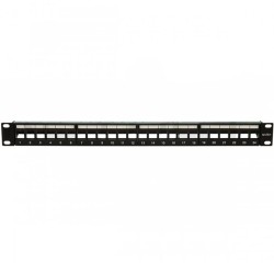 Patch panel para rack de 19", x24 puertos vacío UTP/FTP
