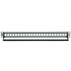 Patch panel para rack de 19", x24 puertos vacío UTP/FTP