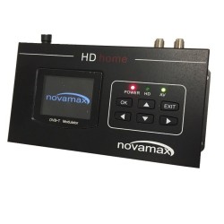 Modulador UHF/VHF HD 1080p, 85dB, 76-113dBu, MER: +34dB. Pantalla LCD y USB